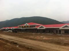 合水縣服務(wù)區(qū)樹脂瓦工程案例