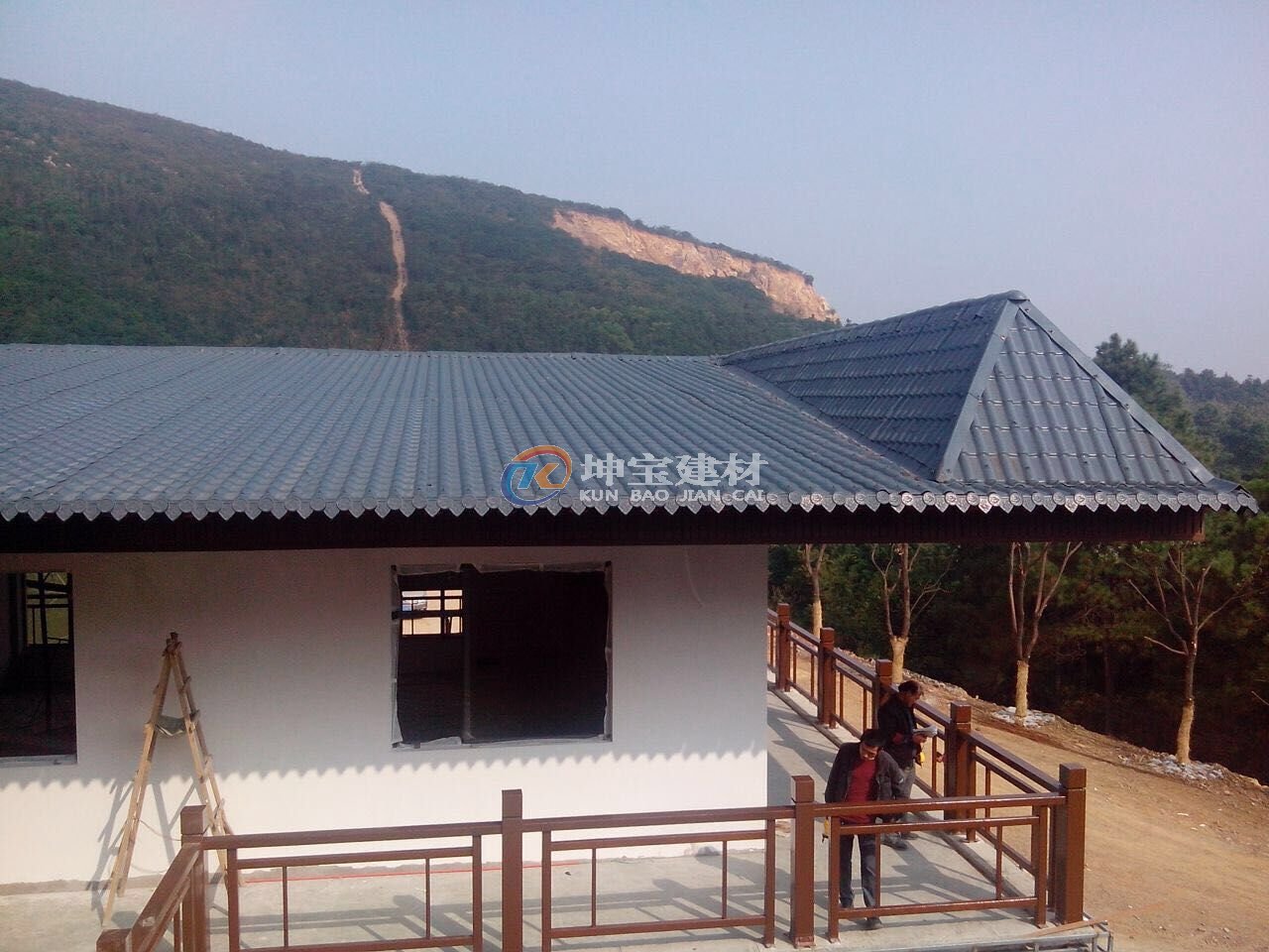 合成樹(shù)脂瓦圖片